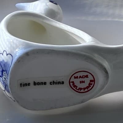 Vintage Bone China Blue And White Bird Napkin Ring Holders Set Of 4 Table Scape - Thumbnail 10