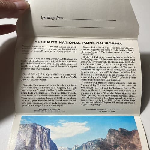 VTG SOUVENIR POSTCARD FOLDERS YOSEMITE,ROSE PARADE,NATIVE AMERICANS, DC LOT OF 5 - Thumbnail 16