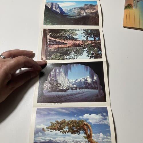 VTG SOUVENIR POSTCARD FOLDERS YOSEMITE,ROSE PARADE,NATIVE AMERICANS, DC LOT OF 5 - Thumbnail 15