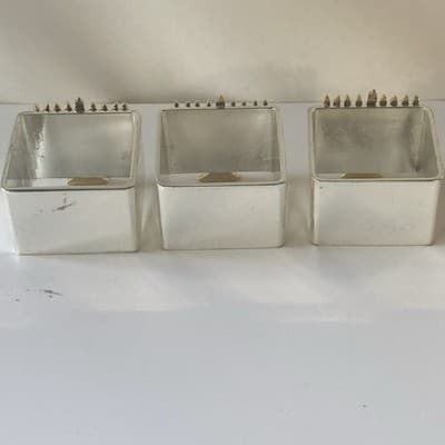 Menorah Metal Napkin Rings Holders Set of 6 Gold and Silvertone READ DESCRIPTION - Thumbnail 9
