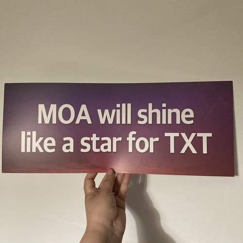 TXT Tomorrow X Together World Tour ACT: Love Sick Concert Banner Slogan LA SHOW