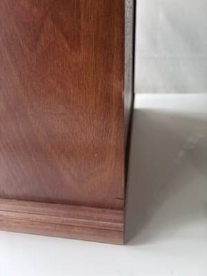 Vintage Wood Jewelry Box with 3 Drawers Flip Up Top With Mirror Approx 10X5X10.5 - Thumbnail 18