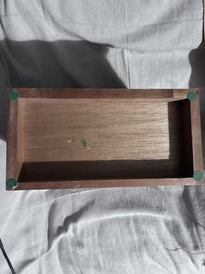 Vintage Wood Jewelry Box with 3 Drawers Flip Up Top With Mirror Approx 10X5X10.5 - Thumbnail 23