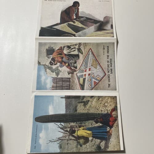 VTG SOUVENIR POSTCARD FOLDERS YOSEMITE,ROSE PARADE,NATIVE AMERICANS, DC LOT OF 5 - Thumbnail 22