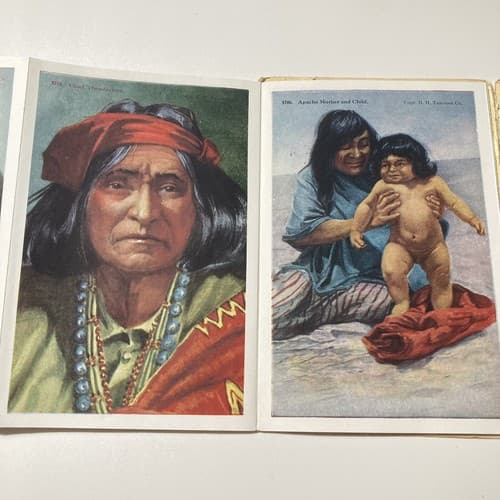 VTG SOUVENIR POSTCARD FOLDERS YOSEMITE,ROSE PARADE,NATIVE AMERICANS, DC LOT OF 5 - Thumbnail 24