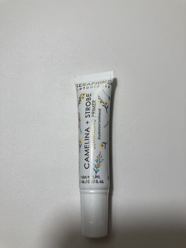 Seraphine Botanicals Camelina+Strobe Luminizing Primer Peach Glow 15ml .5oz NIB