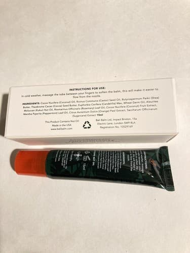 Bali Balm Sweet Orange & Coconut lip Balm NIB Full size 15ml Made in USA - Thumbnail 3