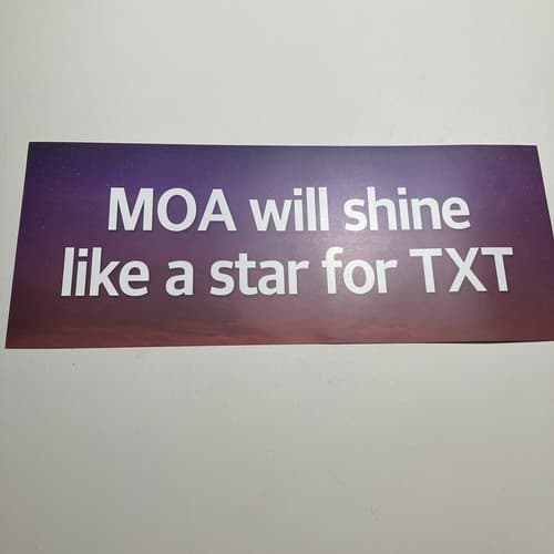 TXT World Tour Act: Love Sick Act : Sweet Mirage LA Slogan Banner Fanchant Set 2 - Thumbnail 5