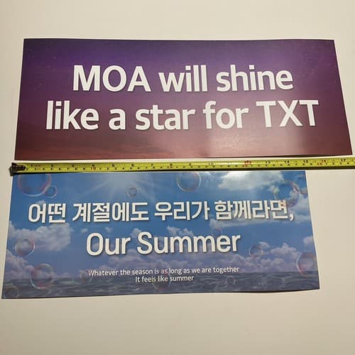 TXT World Tour Act: Love Sick Act : Sweet Mirage LA Slogan Banner Fanchant Set 2 - Thumbnail 7