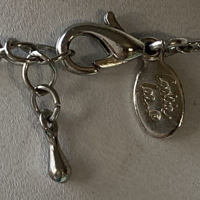 Vintage Cookie Lee Crystal Rhinetone Necklace Silver Tone Prom Icy Blingy 14in+3 - Thumbnail 3