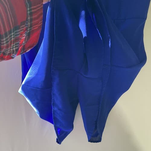 Womens Plus Size XL Cobalt Blue Romper Jumpsuit Extra Large - Thumbnail 4