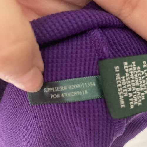 Lauren Jeans Co Ralph Lauren Womens Purple Waffle-knit Fit N Flare Dress Small - Thumbnail 7