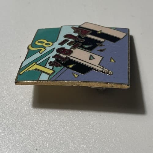 Vintage San Antonio Fiesta 1985 Enamel Lapel Pin Limited Edition Post Modern - Thumbnail 6