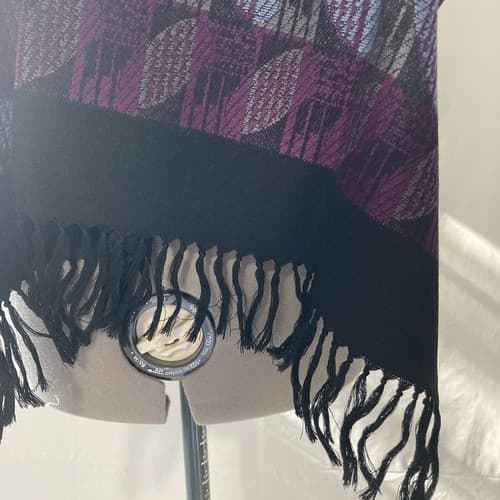 Museum Of Fine Arts Boston Art Deco Wool Muffler Scarf Shawl Vintage Japan IOP - Thumbnail 10