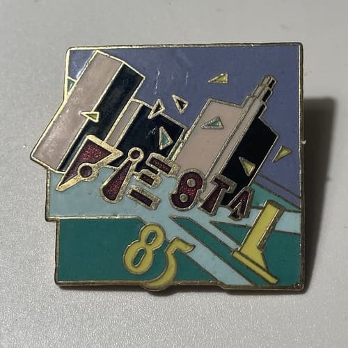 Vintage San Antonio Fiesta 1985 Enamel Lapel Pin Limited Edition Post Modern - Thumbnail 8