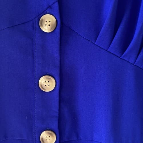 Womens Plus Size XL Cobalt Blue Romper Jumpsuit Extra Large - Thumbnail 5