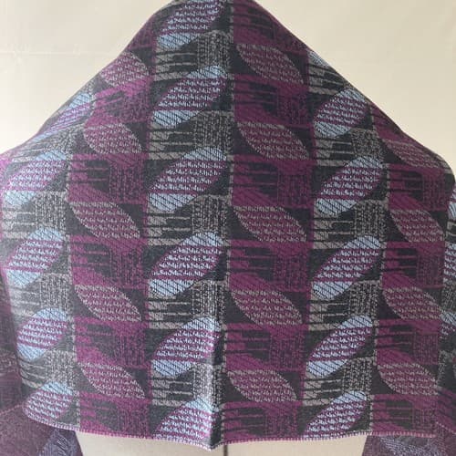 Museum Of Fine Arts Boston Art Deco Wool Muffler Scarf Shawl Vintage Japan IOP - Thumbnail 11