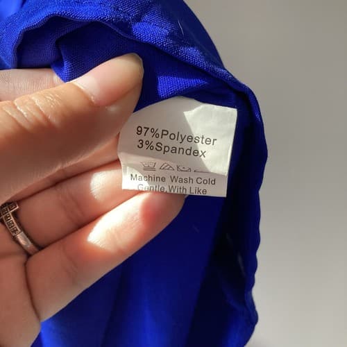 Womens Plus Size XL Cobalt Blue Romper Jumpsuit Extra Large - Thumbnail 11