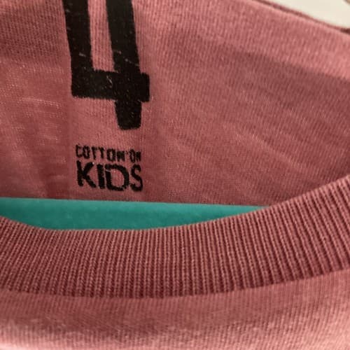 NIRVANA SMILEY FACE KIDS YOUTH PINK GRAPHIC TEE TSHIRT SIZE 4 COTTON ON KIDS - Thumbnail 4