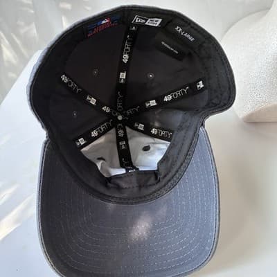 Miami Marlins Baseball New Era 49 Forty Fitted Hat Cap Graphite Gray XX-Large - Thumbnail 7
