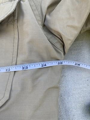 Vintage Woolrich Tan Barn Chore Field Coat Jacket Mens Large Patina Distressed - Thumbnail 4