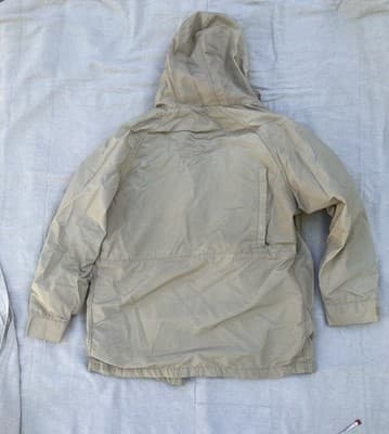 Vintage Woolrich Tan Barn Chore Field Coat Jacket Mens Large Patina Distressed - Thumbnail 2