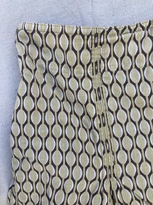 Vintage Y2K Donna Karen New York A Line Skirt Retro Print Eyelet DNKY JEANS SZ 8 - Thumbnail 16
