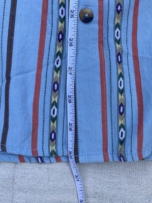 VTG? Territory Ahead Aztex Woven Textile Southwestern Button Up Shirt Mens Large - Thumbnail 5