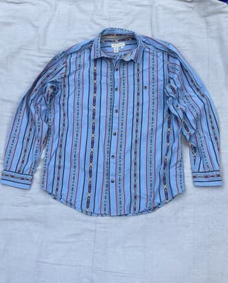 VTG? Territory Ahead Aztex Woven Textile Southwestern Button Up Shirt Mens Large - Thumbnail 2