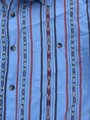 VTG? Territory Ahead Aztex Woven Textile Southwestern Button Up Shirt Mens Large - Thumbnail 16