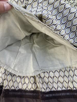 Vintage Y2K Donna Karen New York A Line Skirt Retro Print Eyelet DNKY JEANS SZ 8 - Thumbnail 17