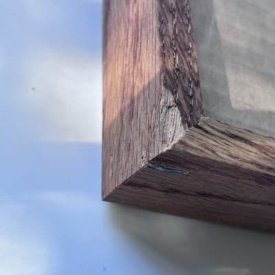 Vintage Solid Wood Oak Picture Frame Rectangle 1980s Natural Finish 6X8 Minimal - Thumbnail 13