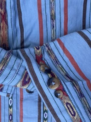 VTG? Territory Ahead Aztex Woven Textile Southwestern Button Up Shirt Mens Large - Thumbnail 11