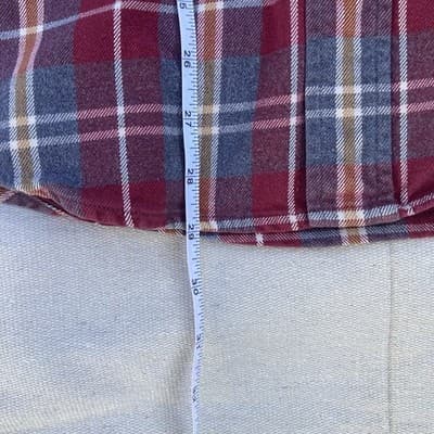 VTG Carhartt Heavy Weight Flannel Button Up Shirt Mens Medium Workwear Grunge - Thumbnail 6