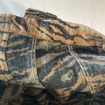Vintage Y2K Coldwater Creek Tiger Tapestry Vest Jacket Fuzzy Collar Mob Wife M - Thumbnail 14