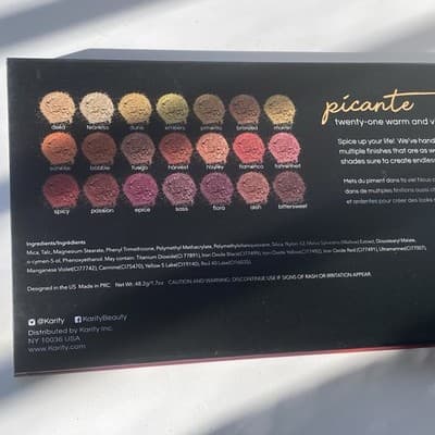 Karity PICANTE Eyeshadow Palette 21 Pans/Shades NEW BOXED - Thumbnail 12