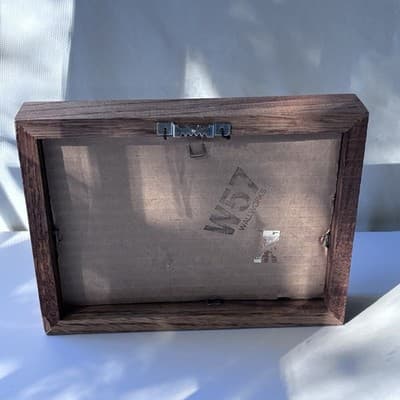 Vintage Solid Wood Oak Picture Frame Rectangle 1980s Natural Finish 6X8 Minimal - Thumbnail 9