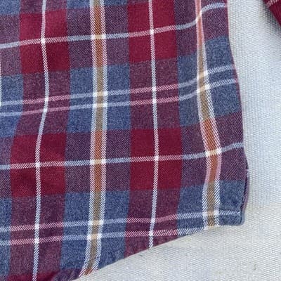 VTG Carhartt Heavy Weight Flannel Button Up Shirt Mens Medium Workwear Grunge - Thumbnail 17