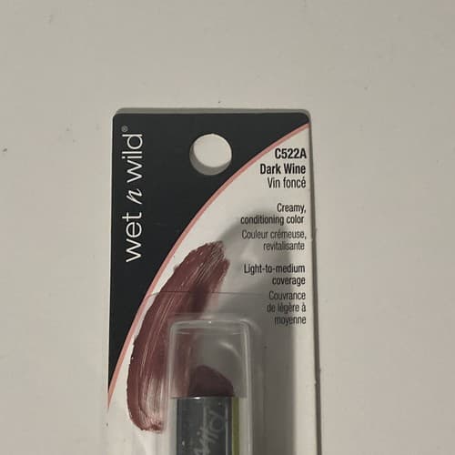 Wet’N Wild Cosmetics Silk Finish Lipstick Deep Wine C522A New In package - Thumbnail 3