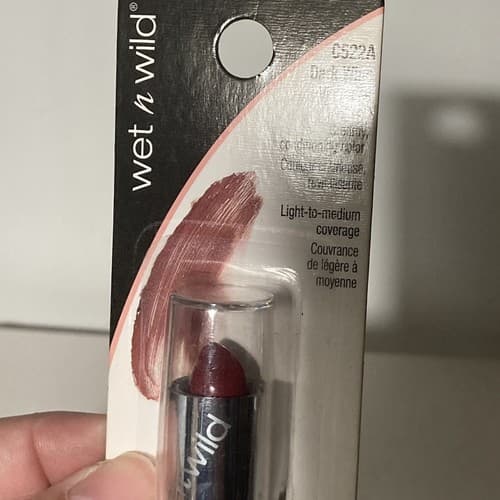Wet’N Wild Cosmetics Silk Finish Lipstick Deep Wine C522A New In package - Thumbnail 6