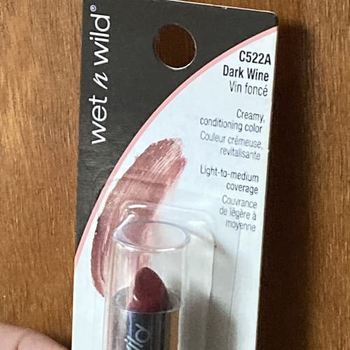 Wet’N Wild Cosmetics Silk Finish Lipstick Deep Wine C522A New In package - Thumbnail 9