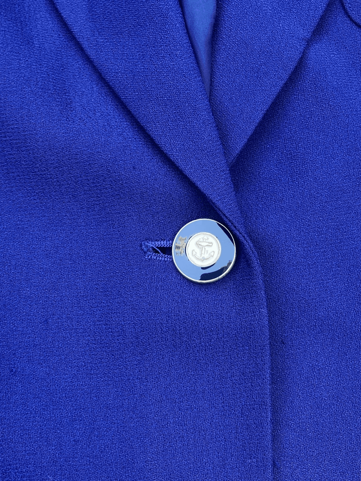 Vintage Liz Claiborne Nautical Blazer Emroidered Crest Blue Preppy 6P READ DESC - Thumbnail 10