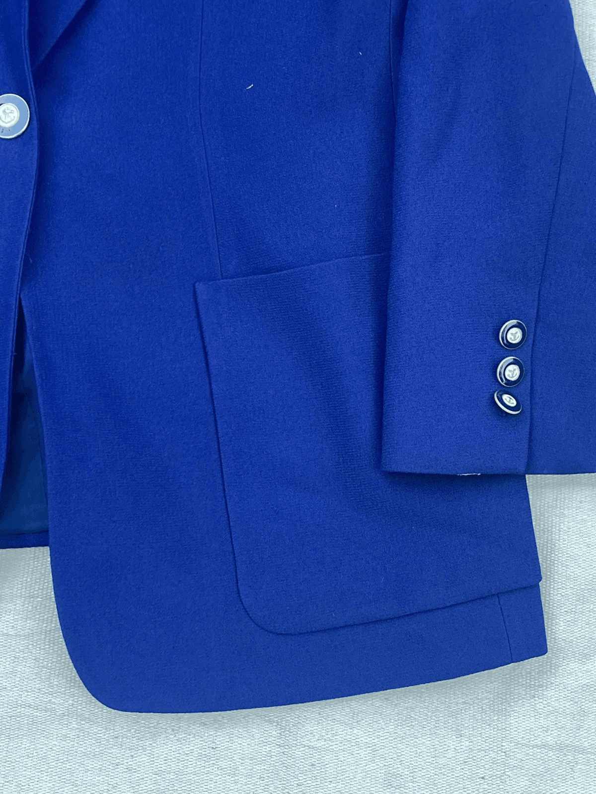 Vintage Liz Claiborne Nautical Blazer Emroidered Crest Blue Preppy 6P READ DESC - Thumbnail 14