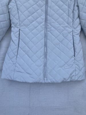 Calvin Klein Womens Quilted Puffer Coat Jacket Beige Leopard Size Small - Thumbnail 2