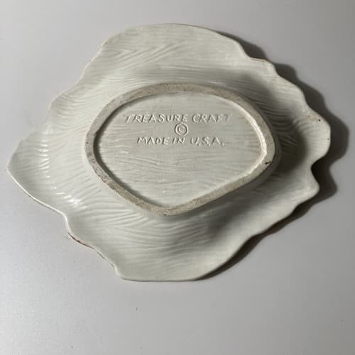 Treasure Craft USA Vintage Ceramic Boho Butterfly Hawaii Ashtray Trinket Dish - Thumbnail 3