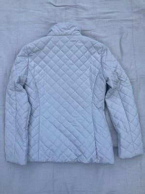 Calvin Klein Womens Quilted Puffer Coat Jacket Beige Leopard Size Small - Thumbnail 6