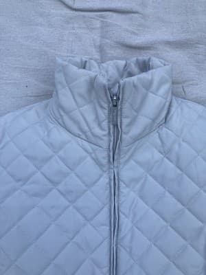 Calvin Klein Womens Quilted Puffer Coat Jacket Beige Leopard Size Small - Thumbnail 3