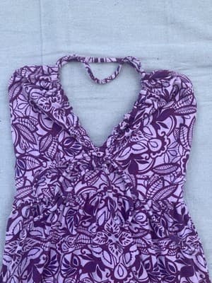 North Face Women’s Floral Halter Dress With Pockets Size Small Petite Athleisure - Thumbnail 2