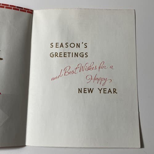 Vintage Christmas Blank Photo Greeting Cards MCM Xmas Ephemera Set Of 4 NOS Vtg - Thumbnail 6
