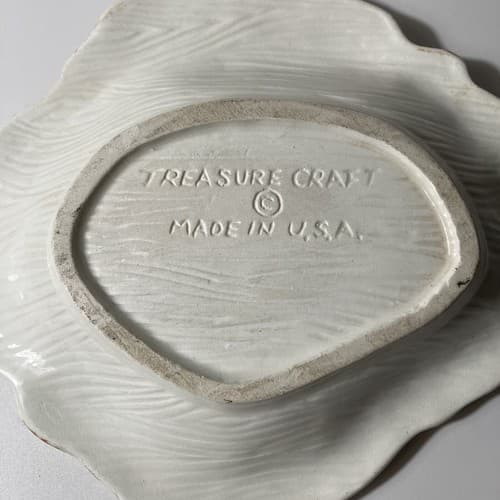 Treasure Craft USA Vintage Ceramic Boho Butterfly Hawaii Ashtray Trinket Dish - Thumbnail 6